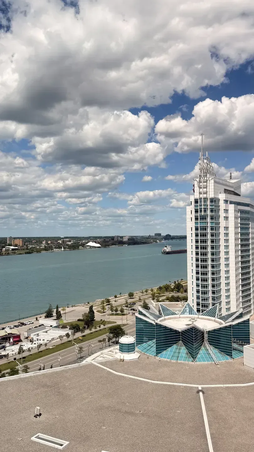 Waterfront hotel exterior
